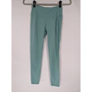 Calia Mid Rise Leggings Light Green Blue XS Pocket Stretch Pull On Skinny Soft